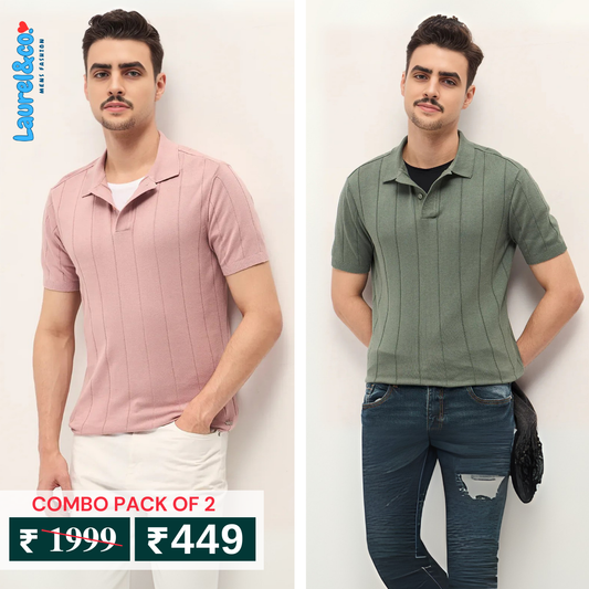 Pack of 2 Polo T- Shirts Classic Comfort : For Every Occasion