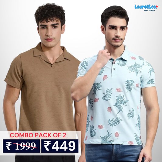 Pack of 2 polo T- Shirts Classic Comfort : For Every Occasion