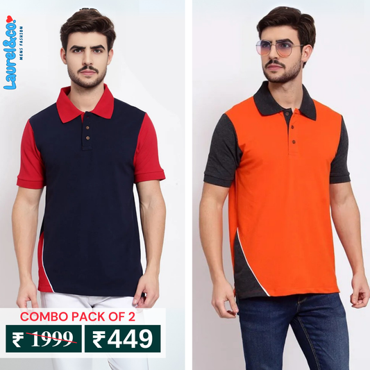 Pack of 2 Polo T- Shirts Classic Comfort : For Every Occasion