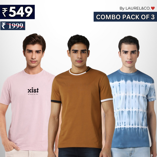 Combo Pack Of 3 | Men's Polo T-Shirts | Stylish & Comfortable