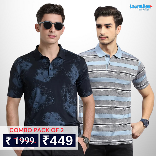 Pack of 2 polo T- Shirts Classic Comfort : For Every Occasion