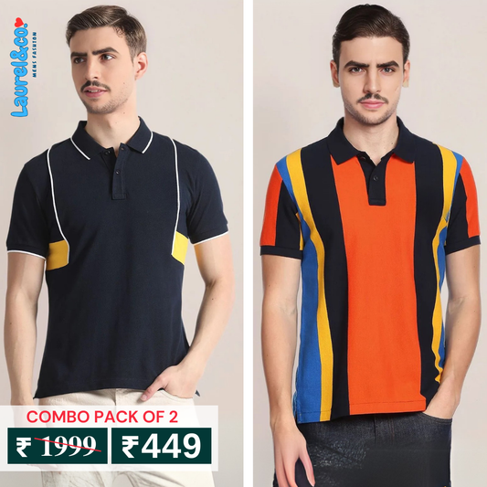Pack of 2 Polo T- Shirts Classic Comfort : For Every Occasion