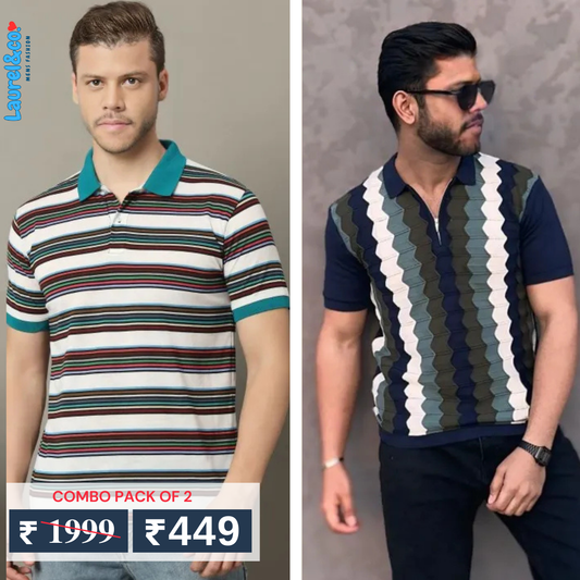 Pack of 2 polo T- Shirts Classic Comfort : For Every Occasion