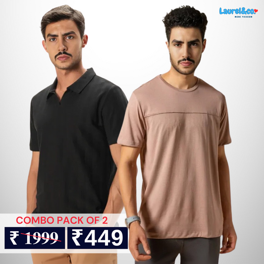 Pack of 2 polo T- Shirts Classic Comfort : For Every Occasion