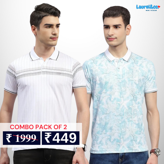 Pack of 2 polo T- Shirts Classic Comfort : For Every Occasion