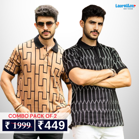 Pack of 2 polo T- Shirts Classic Comfort : For Every Occasion