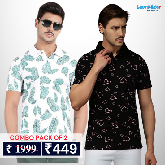 Pack of 2 polo T- Shirts Classic Comfort : For Every Occasion