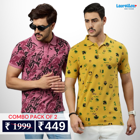 Pack of 2 polo T- Shirts Classic Comfort : For Every Occasion