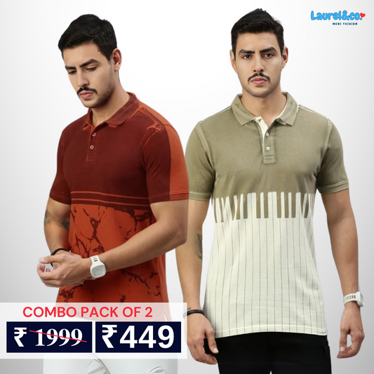 Pack of 2 polo T- Shirts Classic Comfort : For Every Occasion