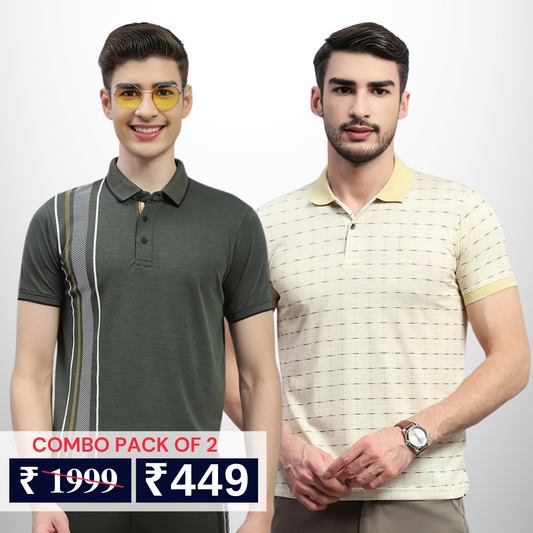 Pack of 2 polo T- Shirts Classic Comfort : For Every Occasion