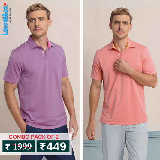 Pack of 2 Polo T- Shirts Classic Comfort : For Every Occasion