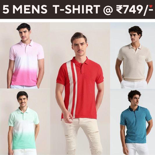 5-Pack Style with a of Premium T-Shirts for Men