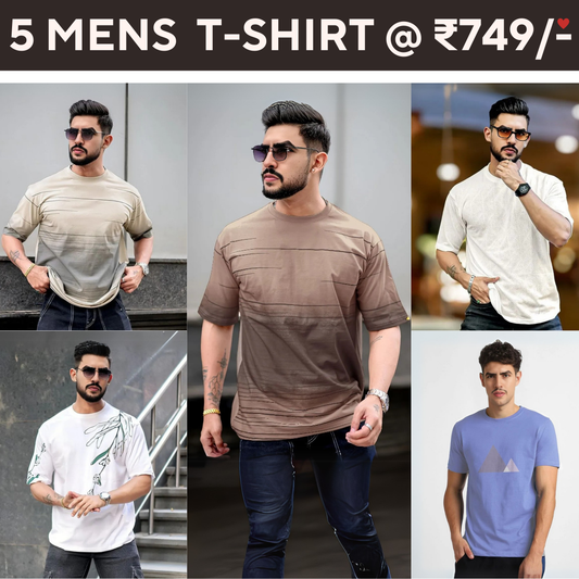 5-Pack Style with a of Premium T-Shirts for Men