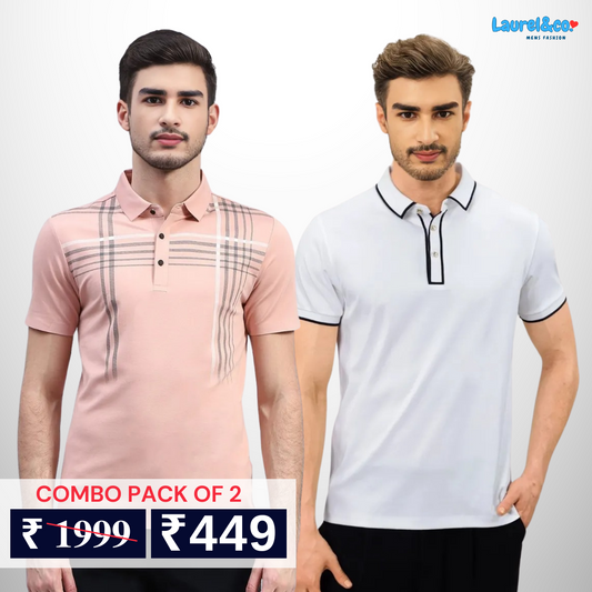Pack of 2 polo T- Shirts Classic Comfort : For Every Occasion
