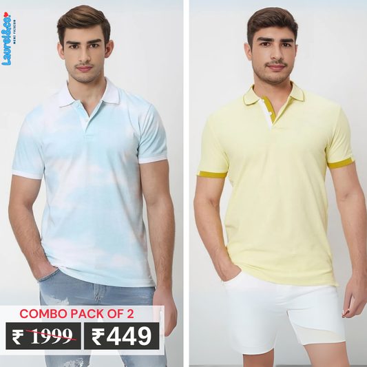 Pack of 2 Polo T- Shirts Classic Comfort : For Every Occasion