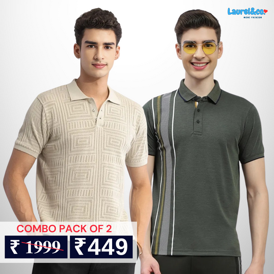 Pack of 2 polo T- Shirts Classic Comfort : For Every Occasion