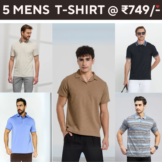 5-Pack Style with a of Premium T-Shirts for Men