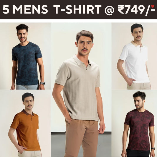5-Pack Style with a of Premium T-Shirts for Men